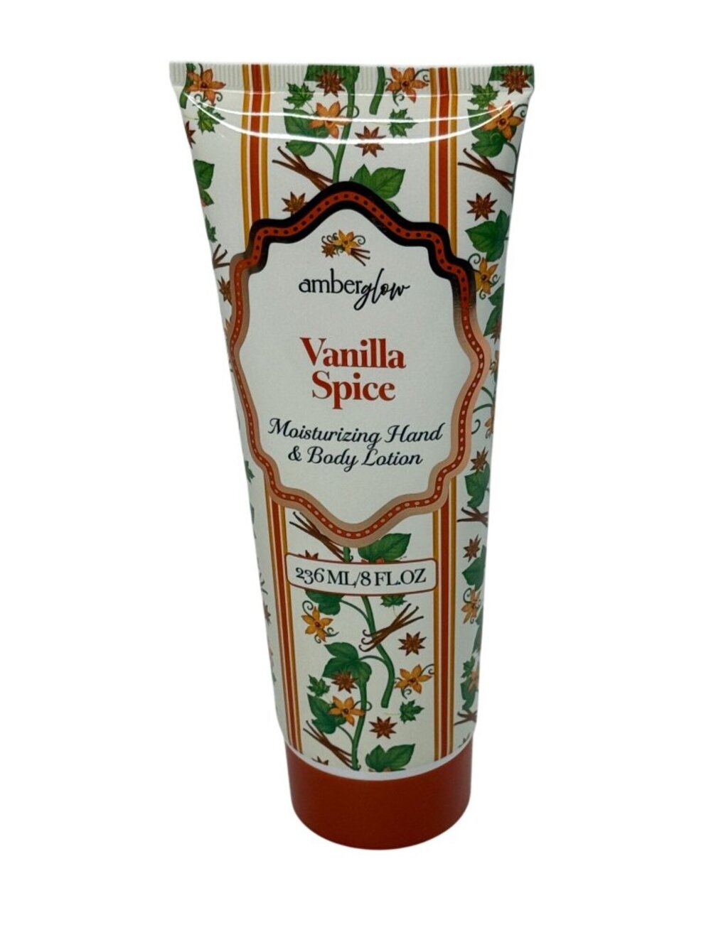 Amber Glow Vanilla Spice Moisturizing Hand & Body Lotion 8 oz New
